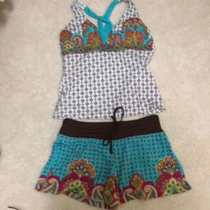 Athleta swim shorts & Tankini